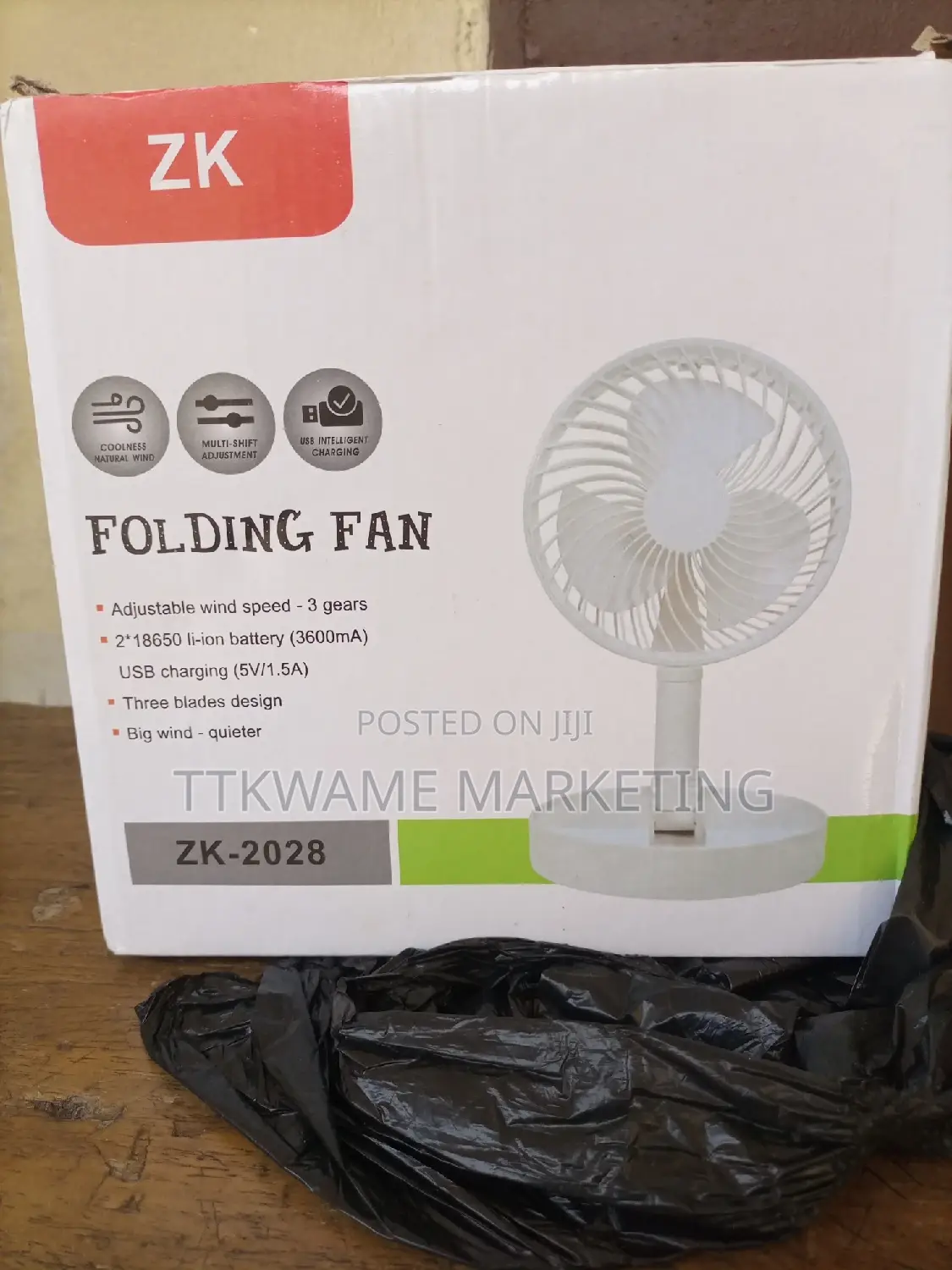 Folding Adjustable Fan USB