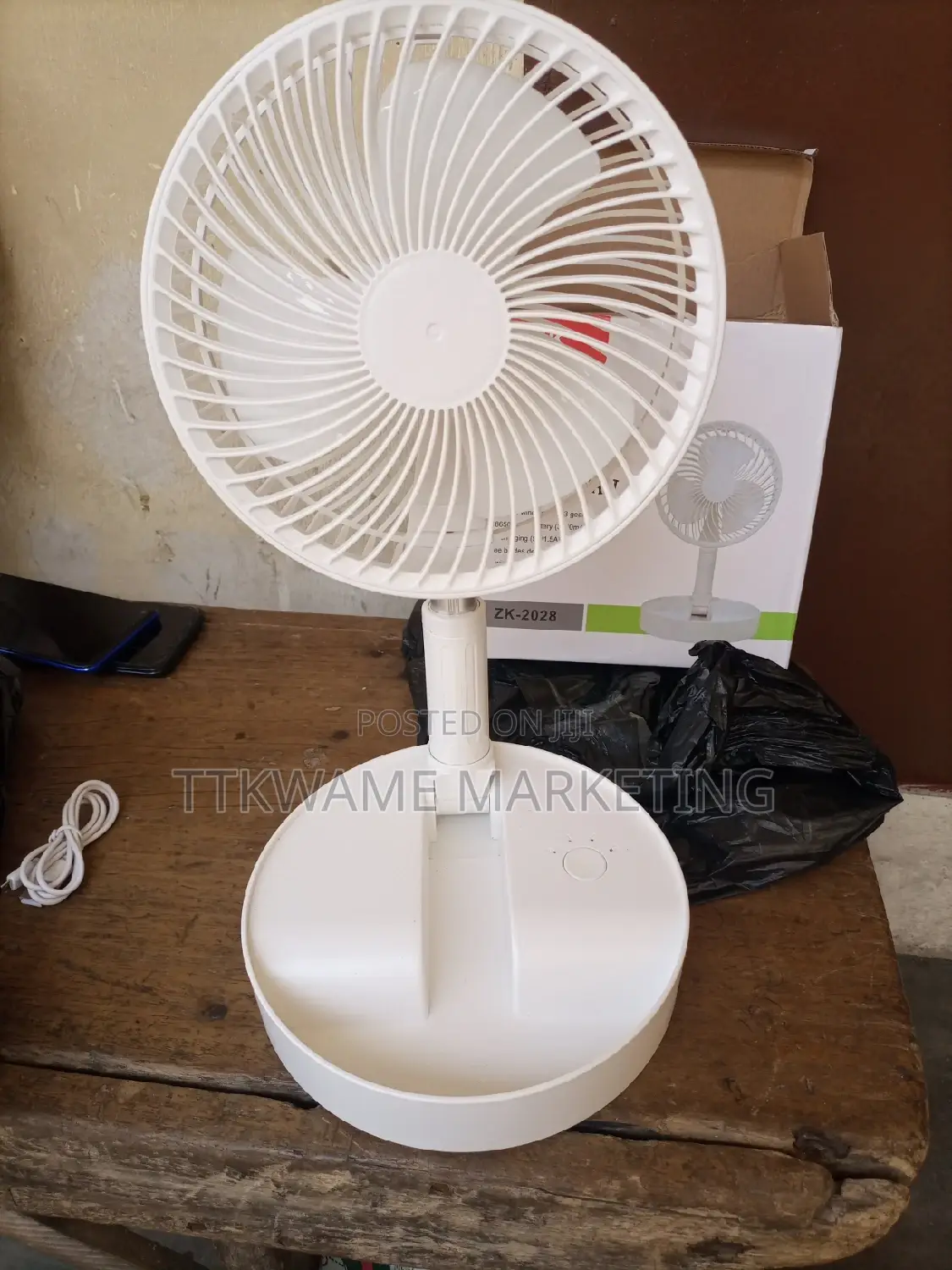 Folding Adjustable Fan USB