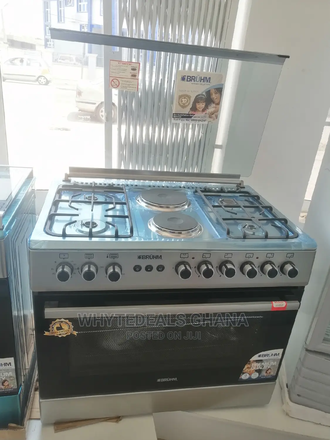 90X60 Multi Purpose Gas Cooker, Electric Burner, Grill, Oven