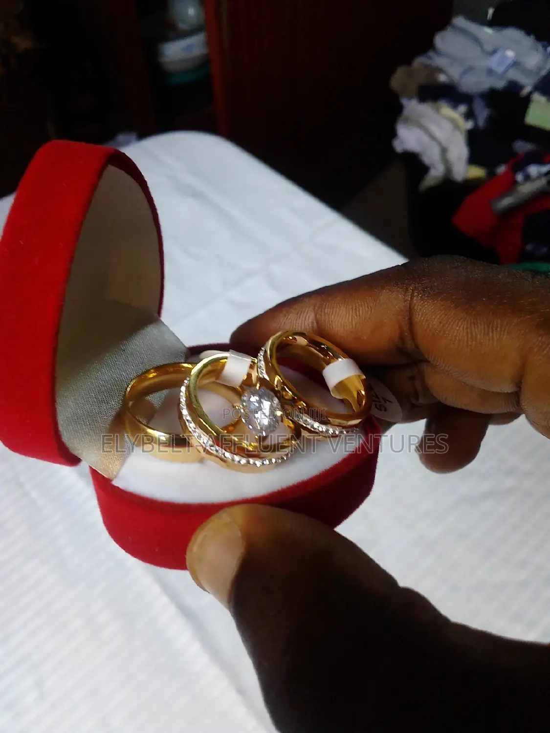 18K Wedding Gold Rings