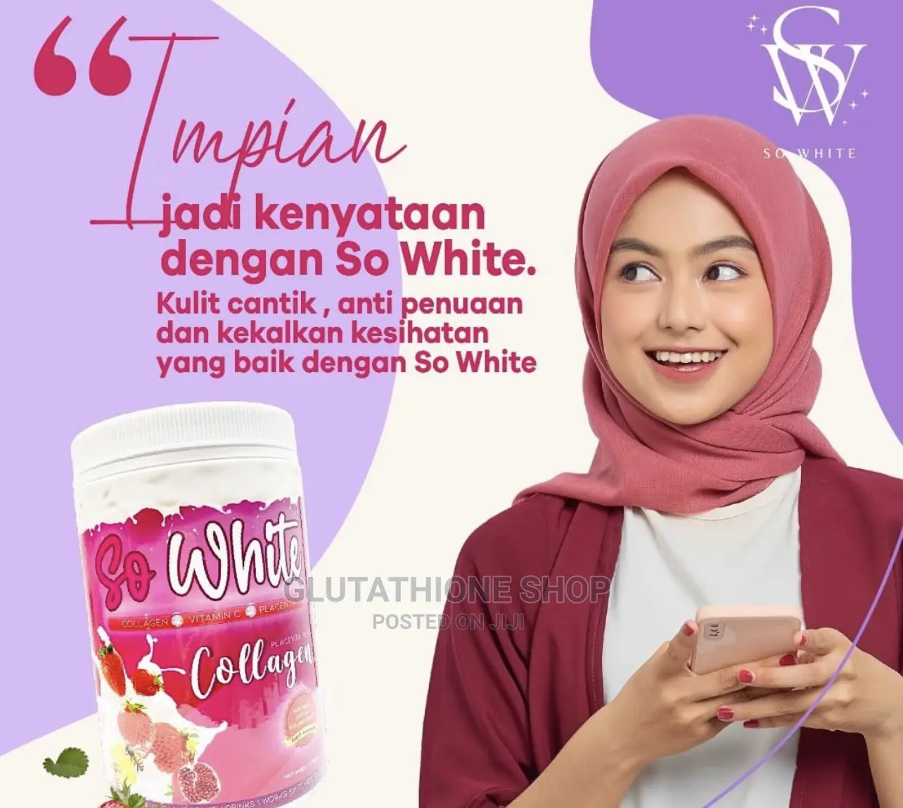 So White Skin Whitening Collagen Supplement