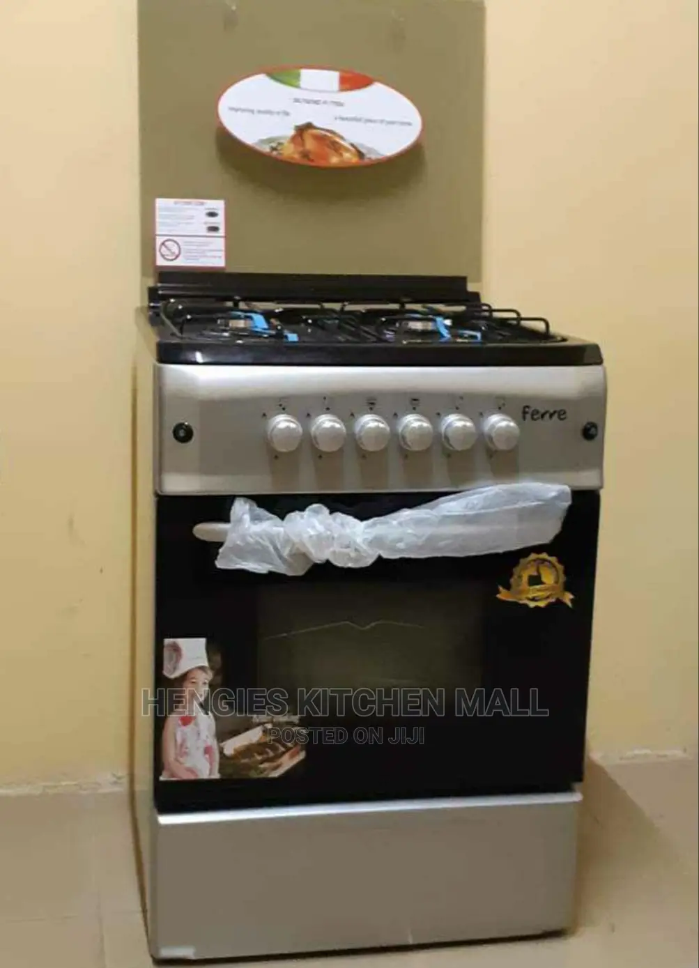 Ferrw 60x60 Auto Ignition Gas Cooker