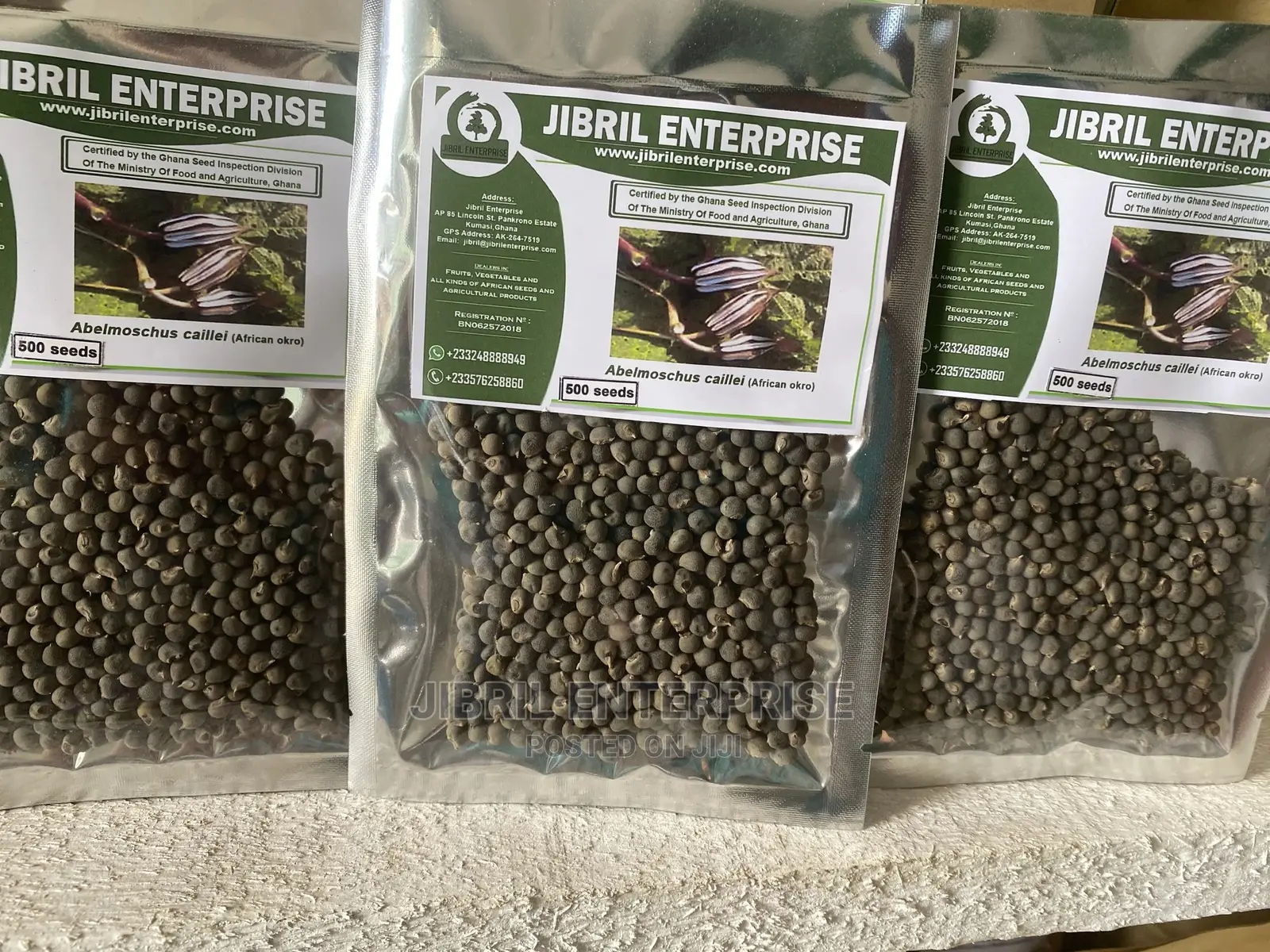 West African Okro (Abelmoscus Caillei)