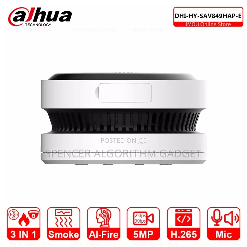 DAHUA 5MP IR Ai-Fire Smoke Sensing Network IP Camera Flame