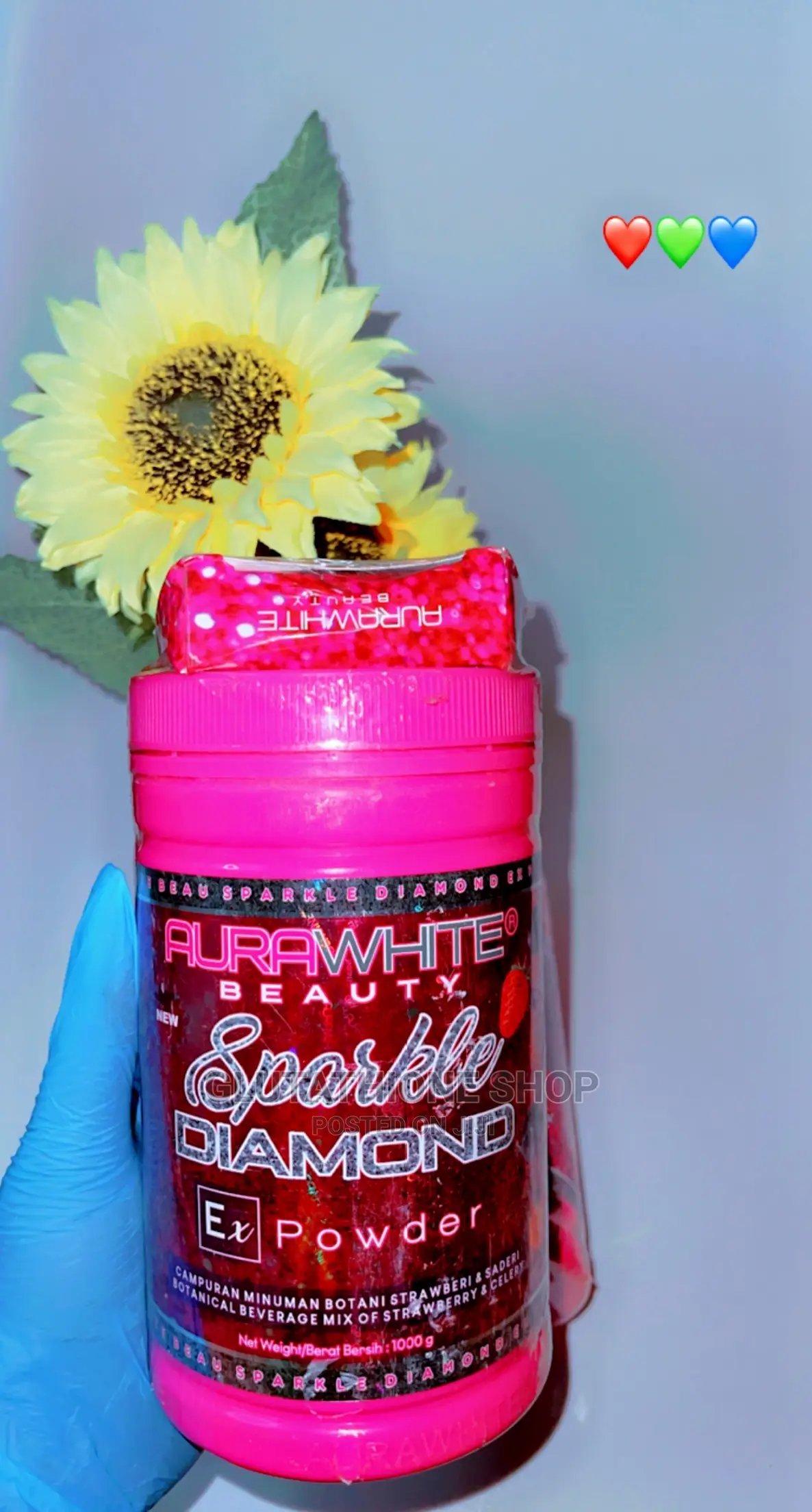 Aurawhite Beauty Sparkle Diamond 1000g Skin Supplement