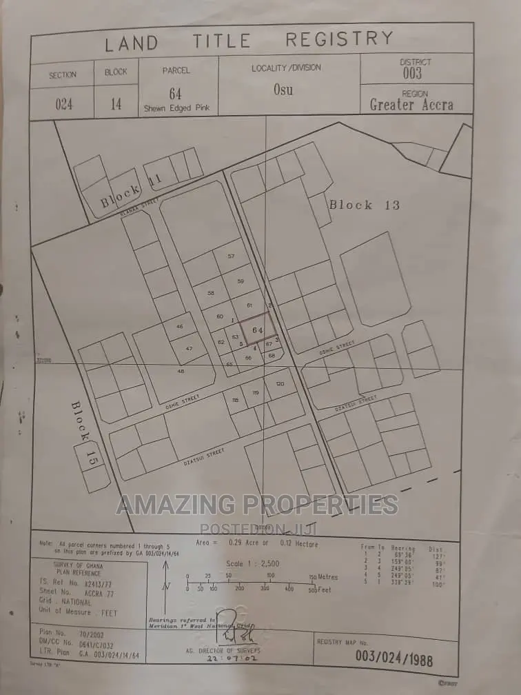 For Sale 2 Plot for Land at OSU Ako Adjei Near Suncity