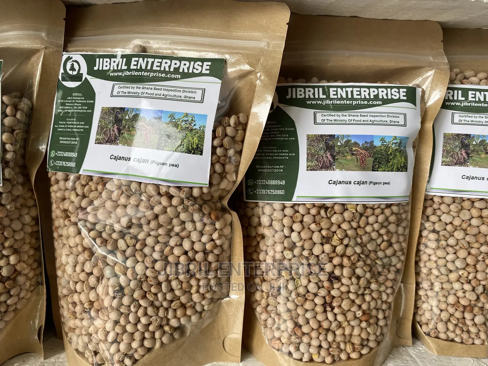 White Pigeon Pea(Cajanus Cajan), 1kg /50gh