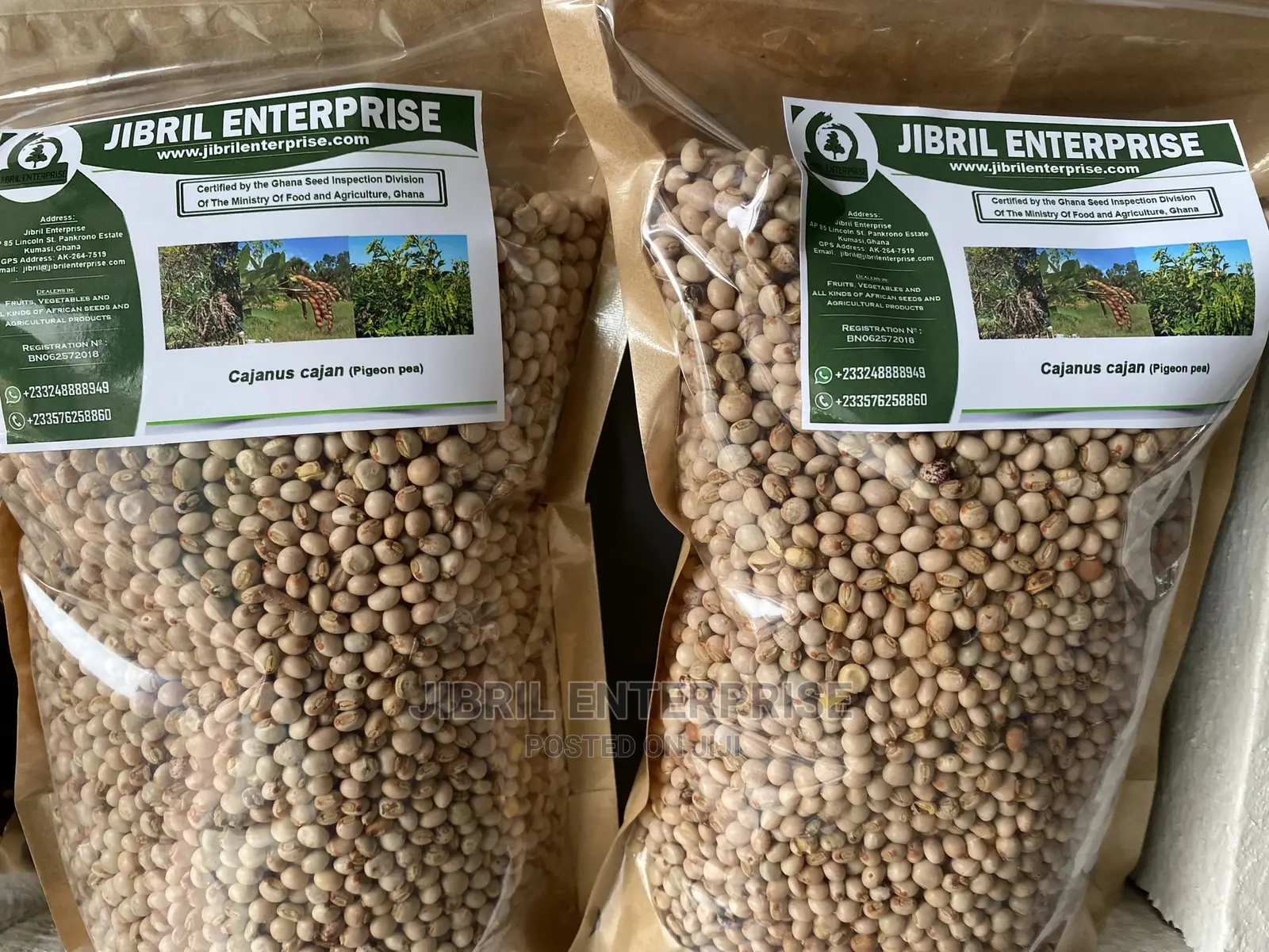 White Pigeon Pea(Cajanus Cajan), 1kg /50gh
