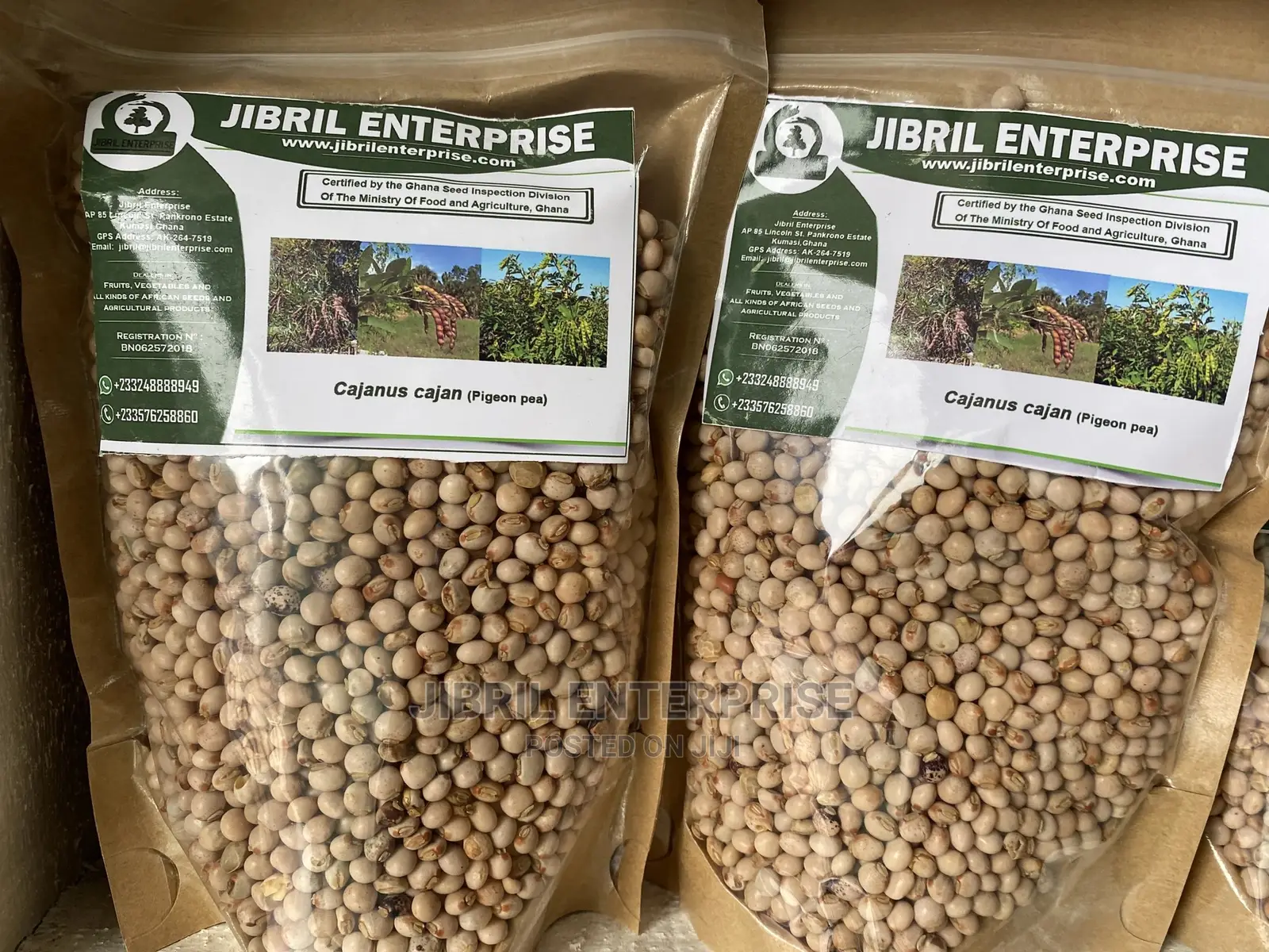 White Pigeon Pea(Cajanus Cajan), 1kg /50gh