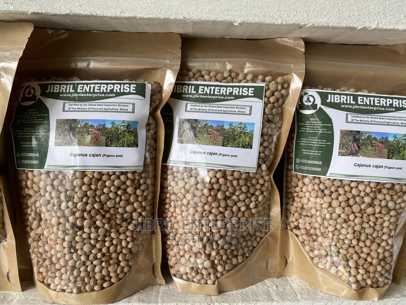 White Pigeon Pea(Cajanus Cajan), 1kg /50gh