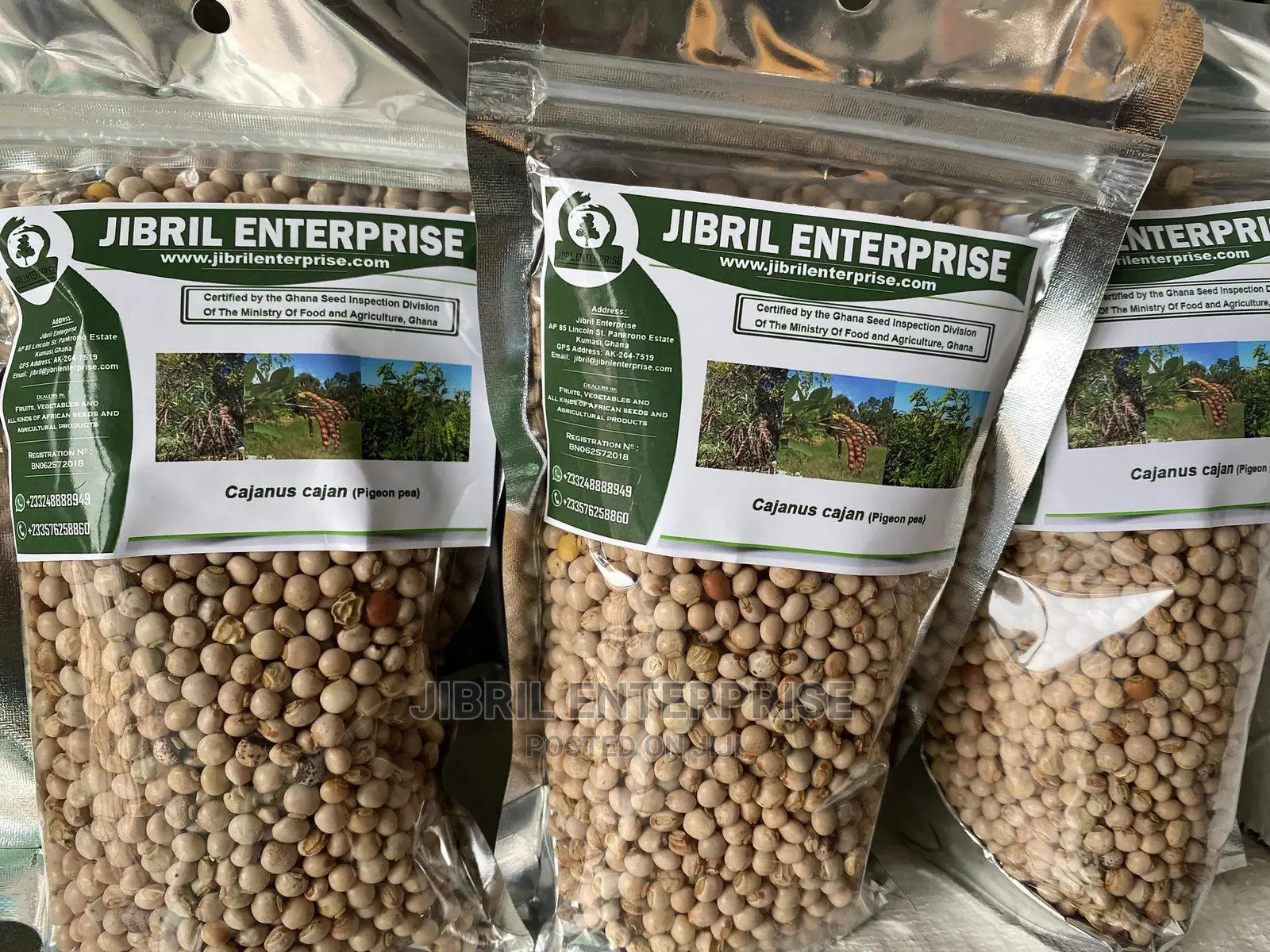 White Pigeon Pea(Cajanus Cajan), 1kg /50gh