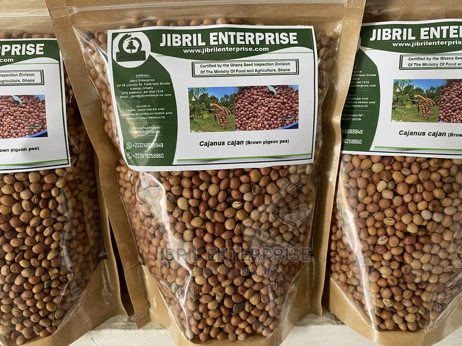 Brown Pigeon Pea, 1kg /45gh