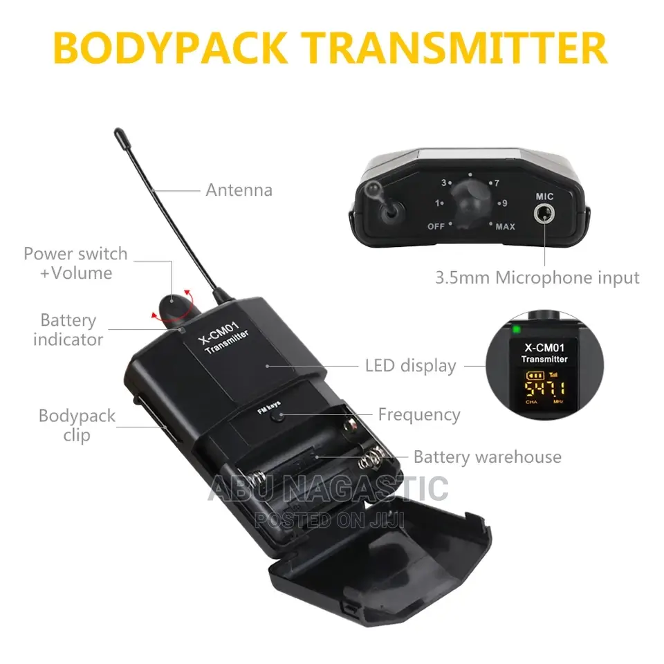 Lapel Lavelier Wireless Camera Camcorder Microphone