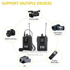 Lapel Lavelier Wireless Camera Camcorder Microphone