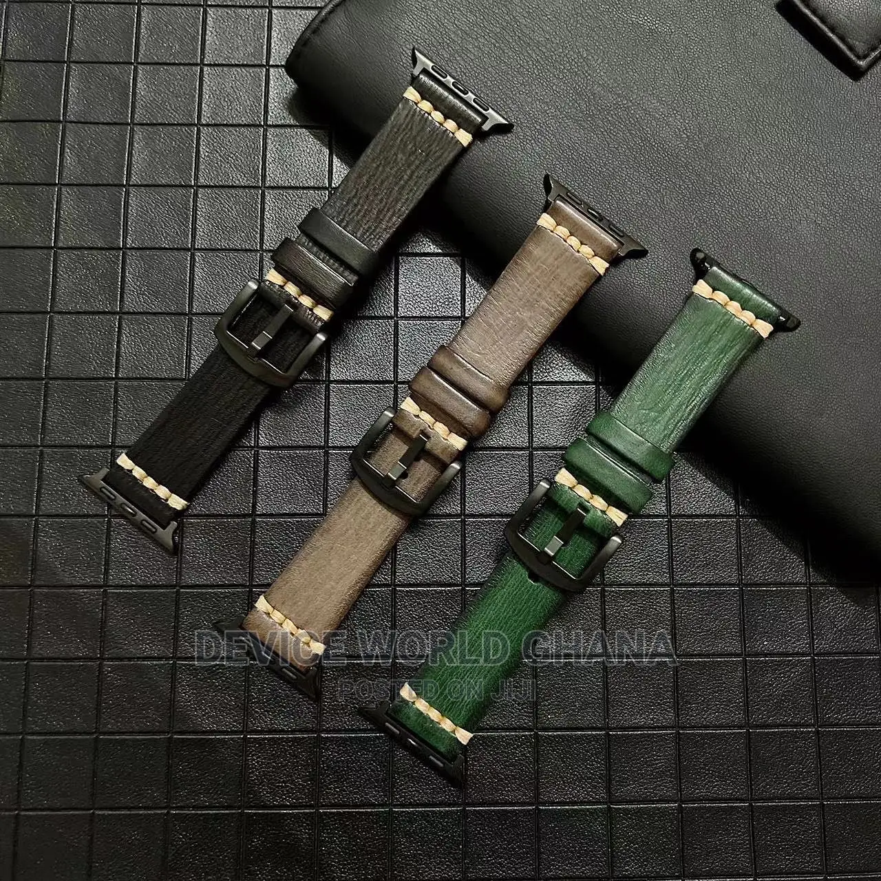 Vintage Wax Oil Leather Strap/Band 4 Apple Watch Series1-7