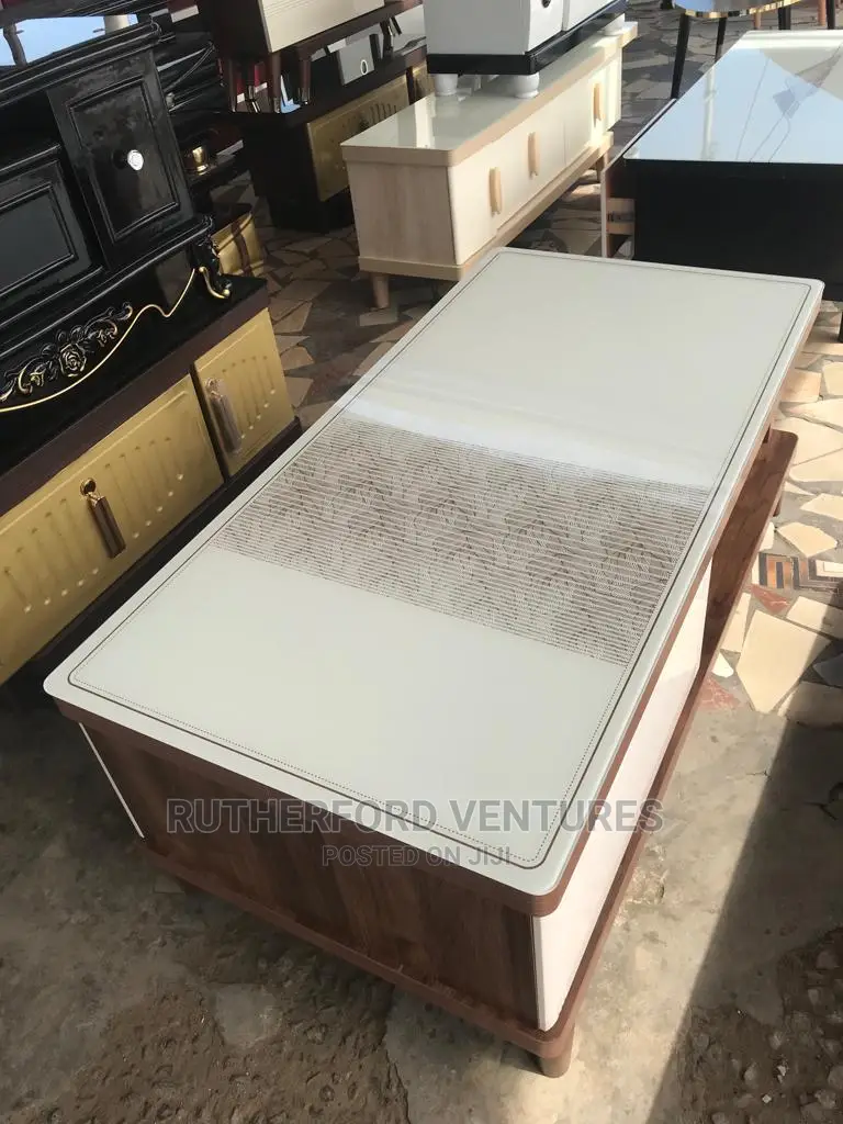 Glass and Wood Center Table