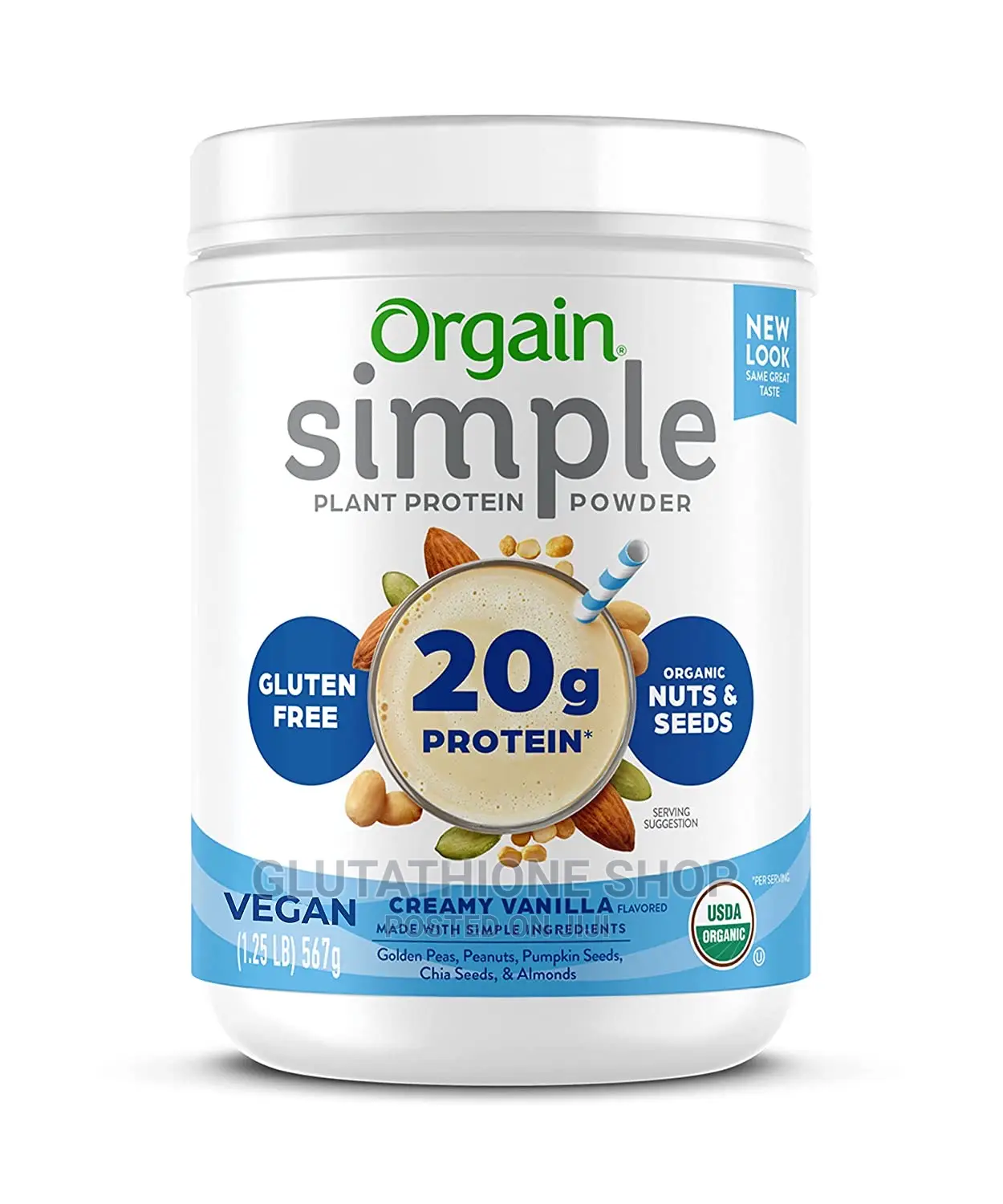 Orgain Simple Organic Plant Protein Powder, Vanilla