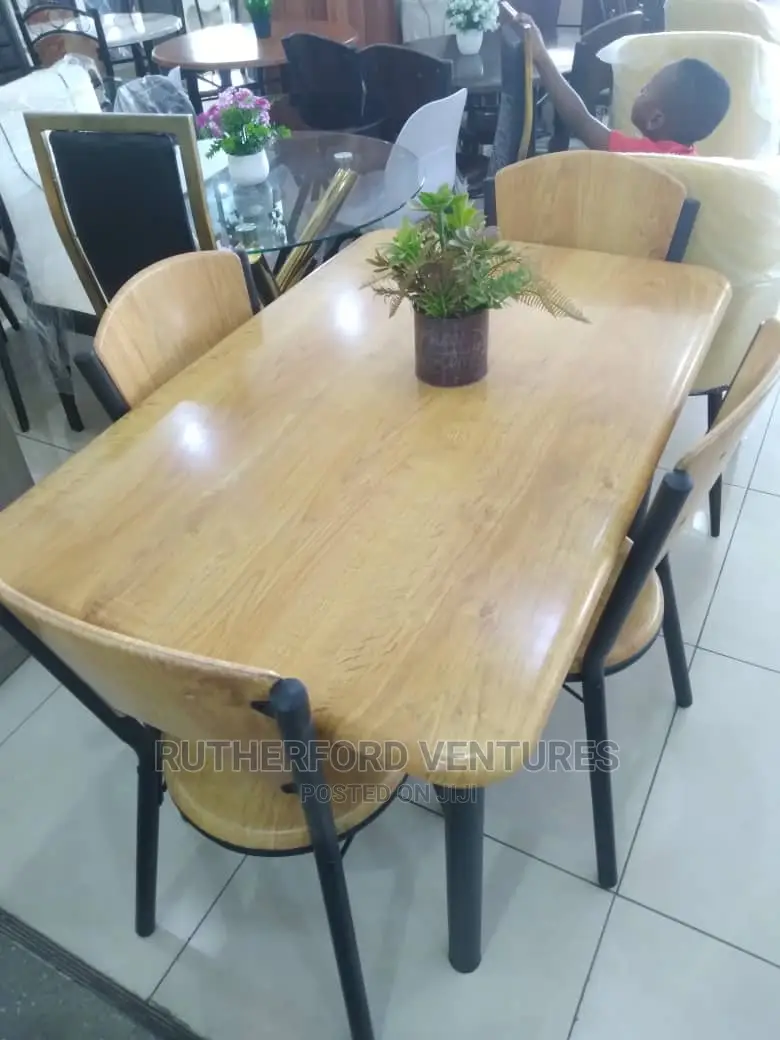 Wooden Dining Table and Chairs
