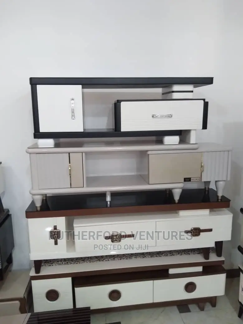 Wood and Glass TV Stand