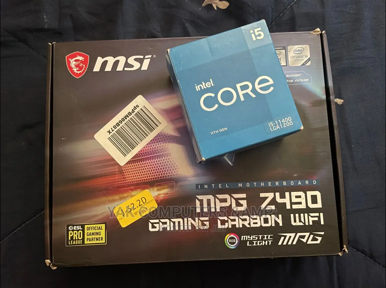 11th Gen CORE I5-11400 With Msi Z490 Gamingpro Carbon Board