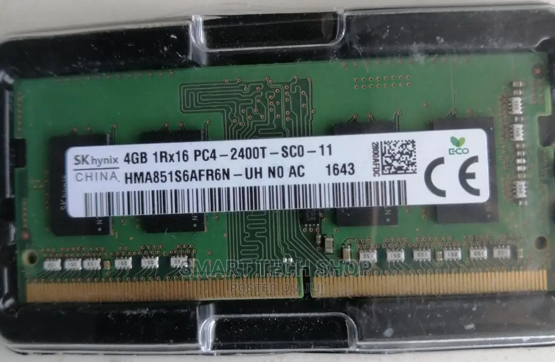 Samsung, Hynix, 4GB DDR4 Laptop Memory 2400T. Brand New