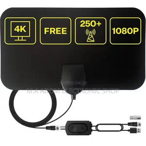Black Colour Slim Free HD Digital Antenna