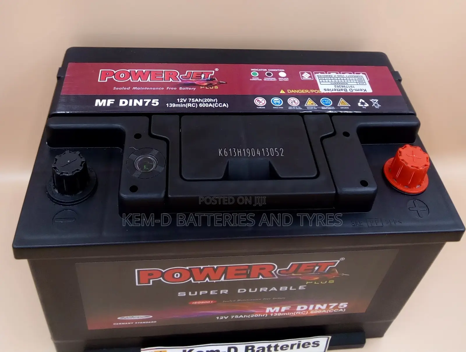 15 Plates Car Battery / Power Jet Battery / Free Delivery