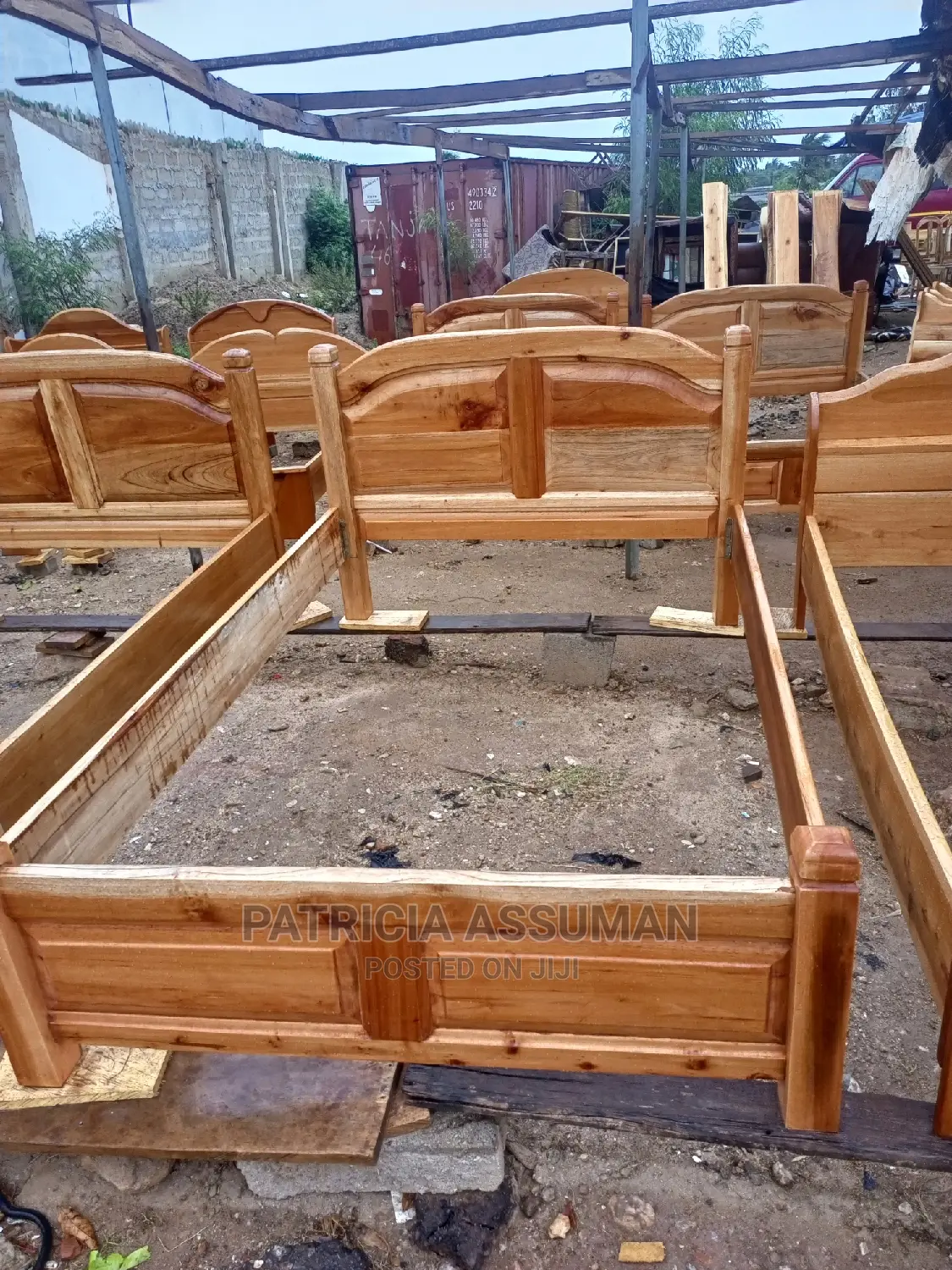 Quality Double Wood Bed