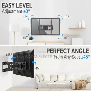 Adjustable Tv Wall Holder With 32”-75” Tv Screen Suitability