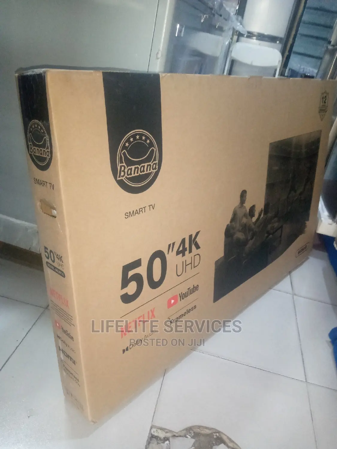 Frameless Android Tv- Banana 50"