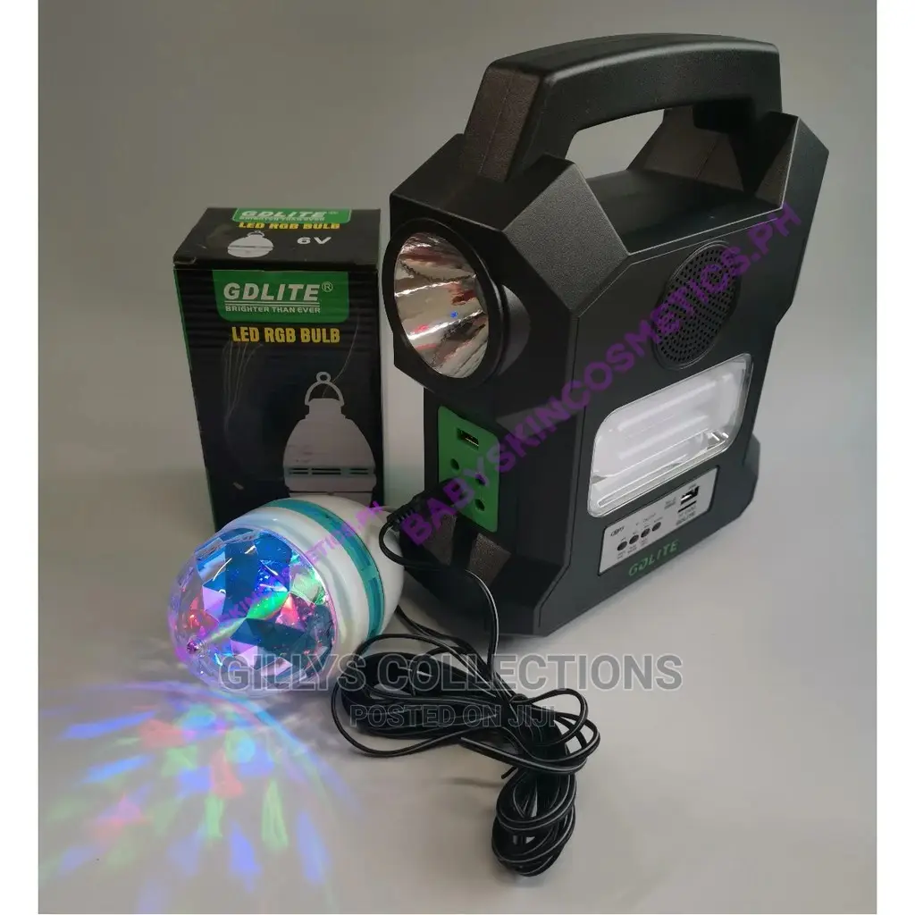 Rechargeable Solar Charging System Digital Lighting Bulb