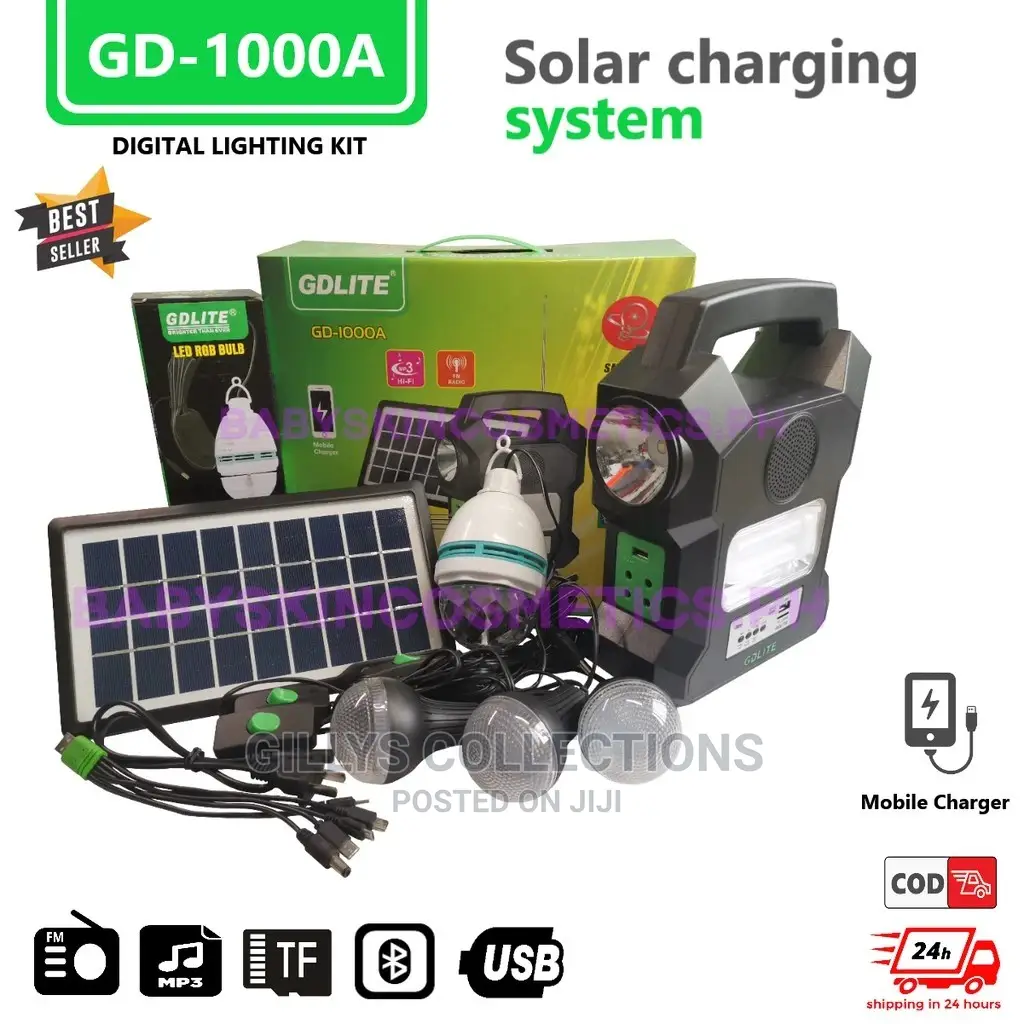 Rechargeable Solar Charging System Digital Lighting Bulb