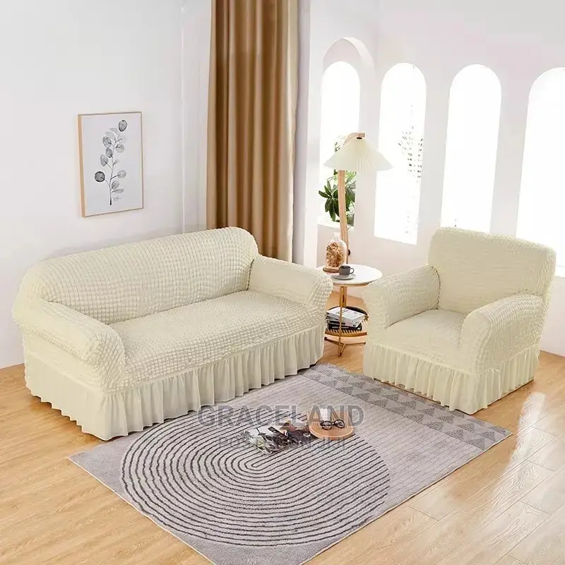 Thicker Fabric Skirt Sofa Cover High Quality Seater’S 1/2