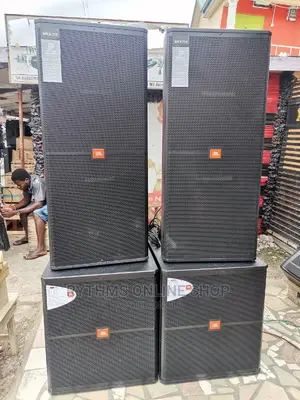 Jbl/Ev Full Set Of Speakers With Rack