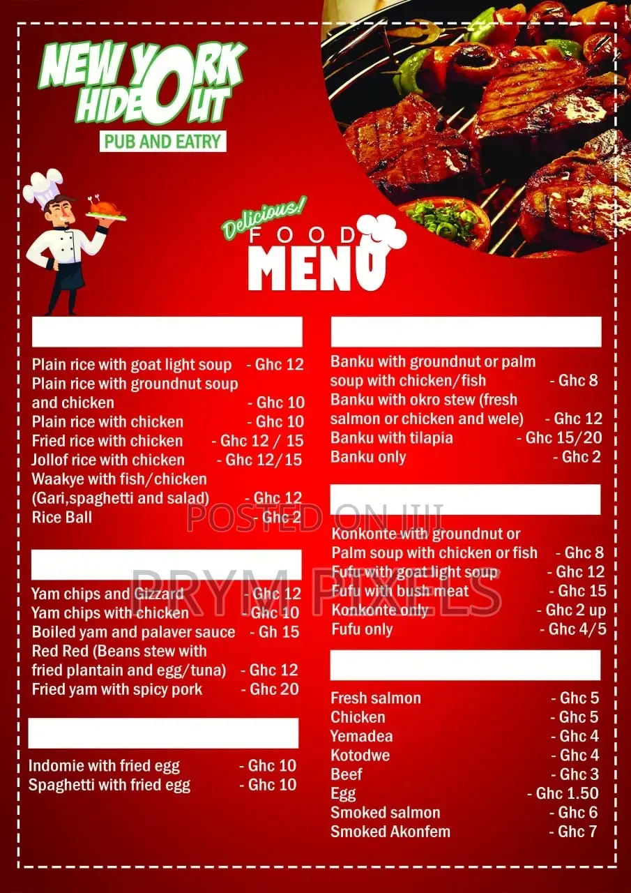 Restaurant Menu Design
