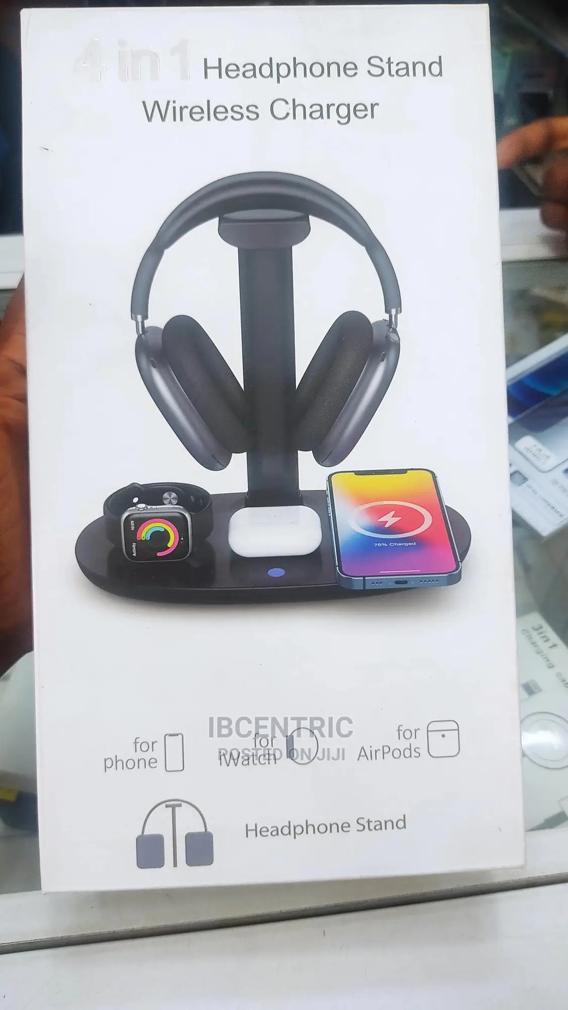 4 in 1 Headphone Stand With Wireless Charger