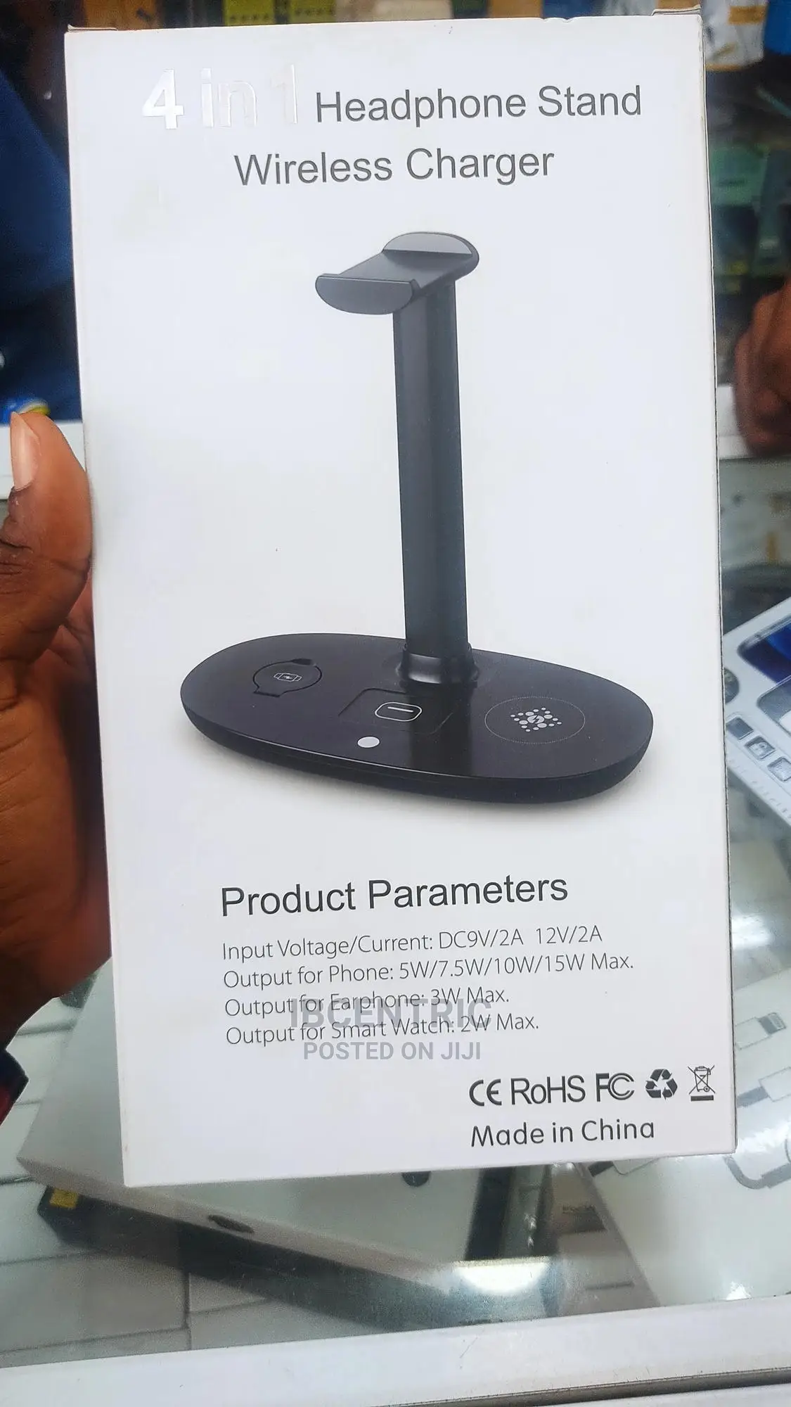 4 in 1 Headphone Stand With Wireless Charger