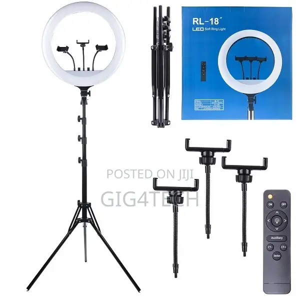 Quality 18 Inches Ring Light With Tripod and Remote