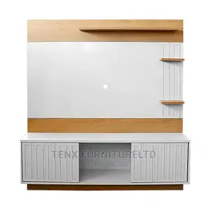 Tv Unit ( SUPPORT 65INCH TV)With Compartment and Cable Holes