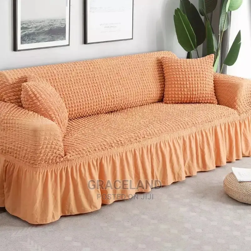 Thicker Fabric Skirt Sofa Cover High Quality Seater’S 1/2