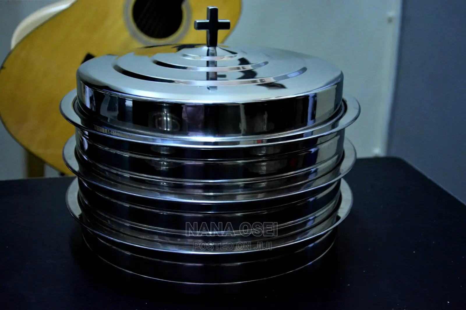 Shiny Silver Communion Tray Set