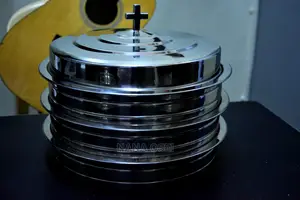 Shiny Silver Communion Tray Set