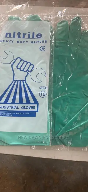Nitrile Green Gloves