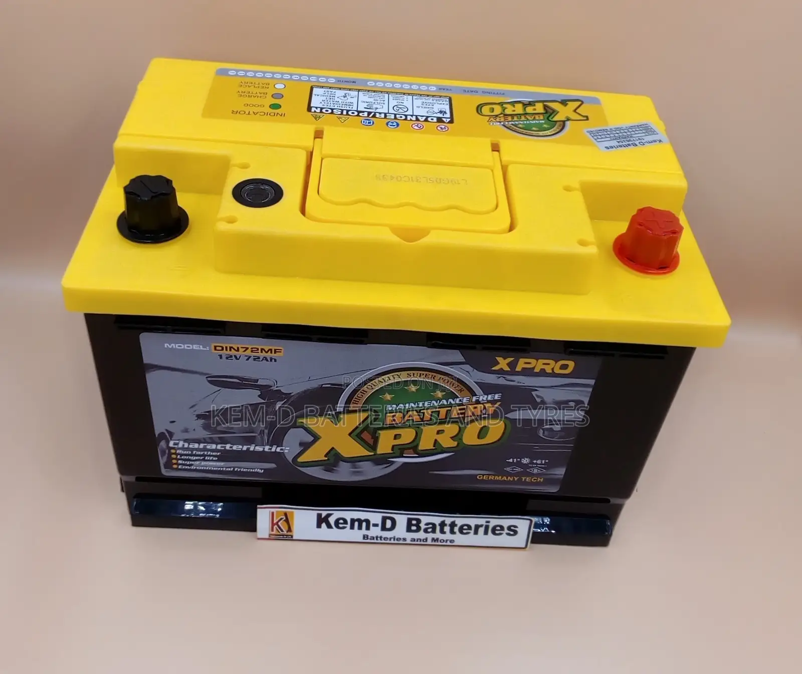 15 Plates Xpro Car Battery