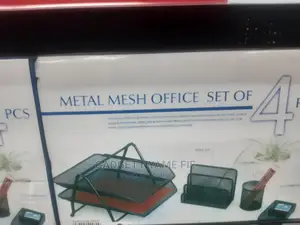 Metal Mesh Office Set of 4 Pieces