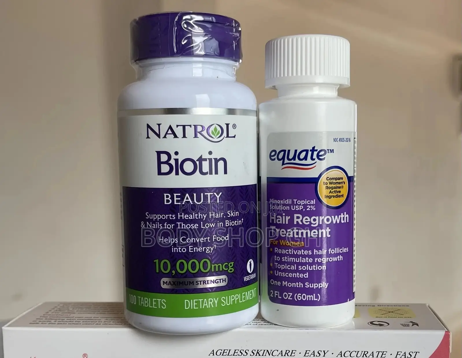 Natrol Biotin +Equate Minoxidil Hairloss Treatment for Women