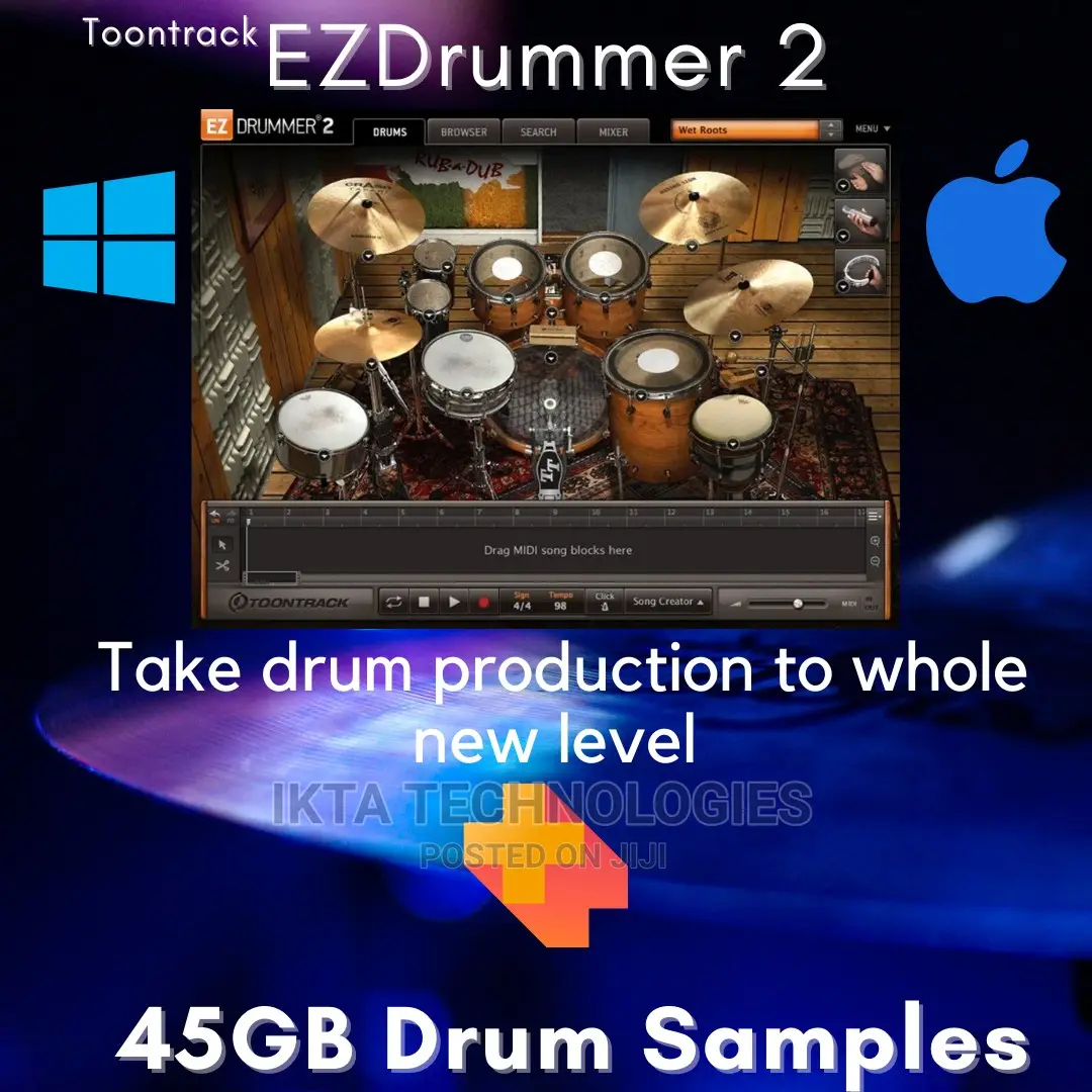 Toontrack Ezdrummer 3 | Drum Instrument VST Plugin | Mac/Win