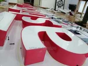 Seamless Led 3d Sign Board With Led Lights Inside