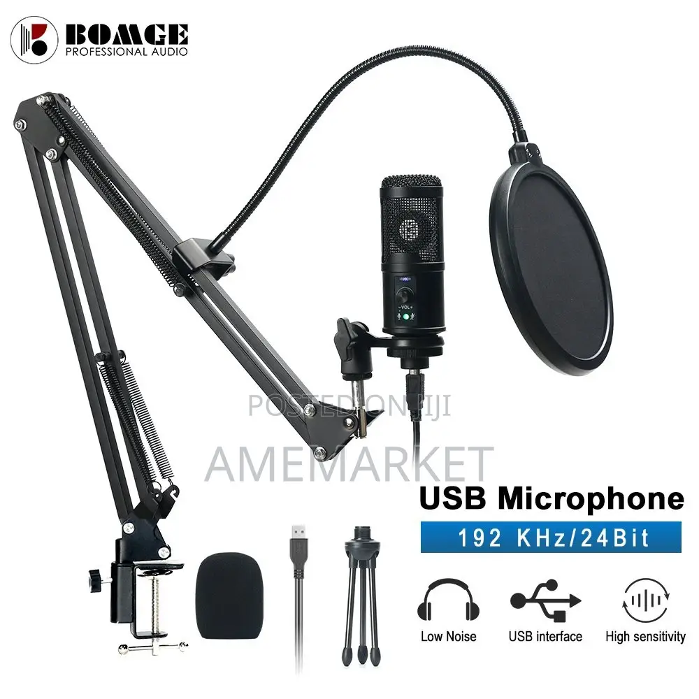 BM800 Studio Condenser Microphone for Recording - Full Set