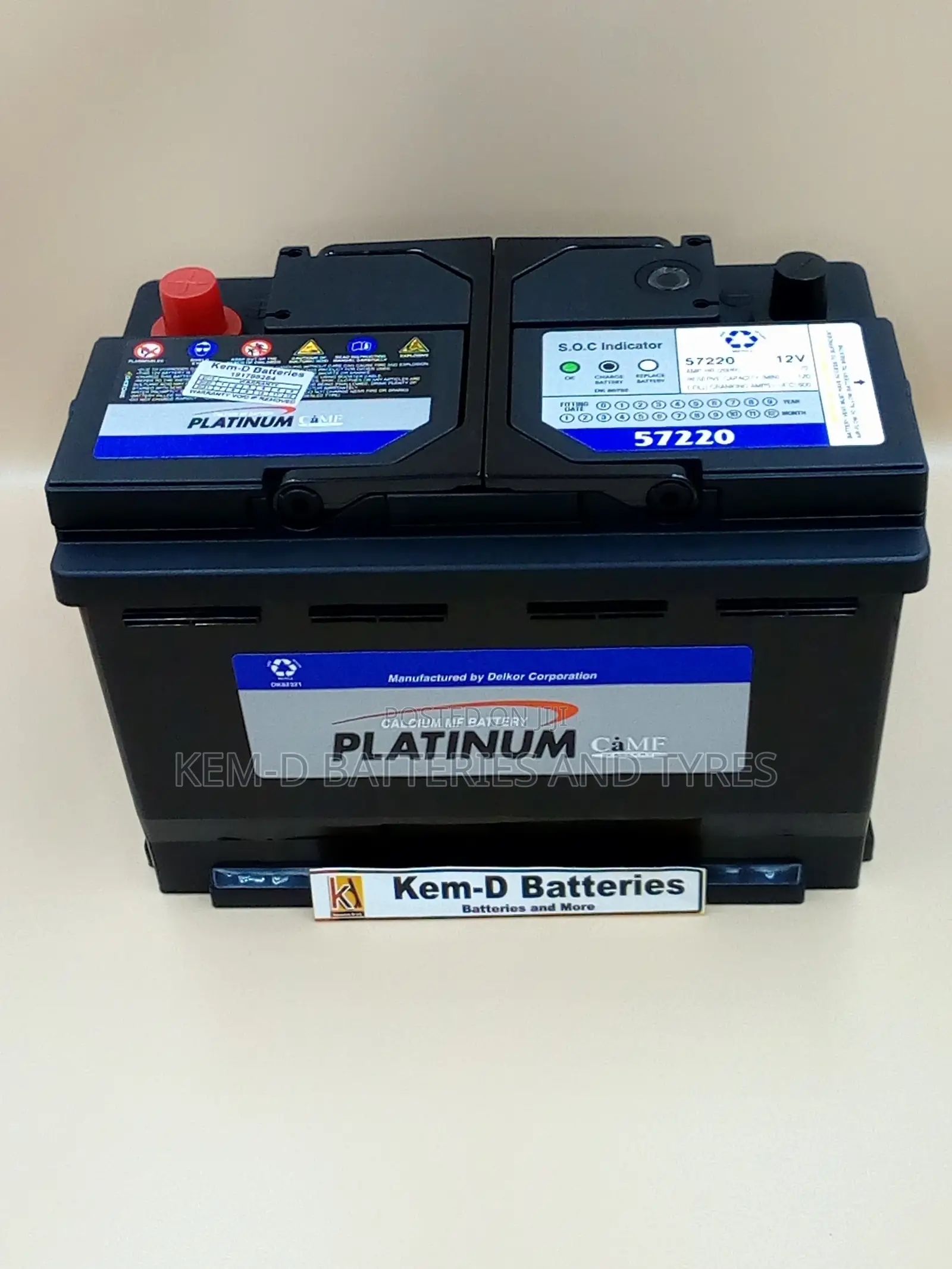 15 Plates Platinum Car Battery + Free Door Step Delivery
